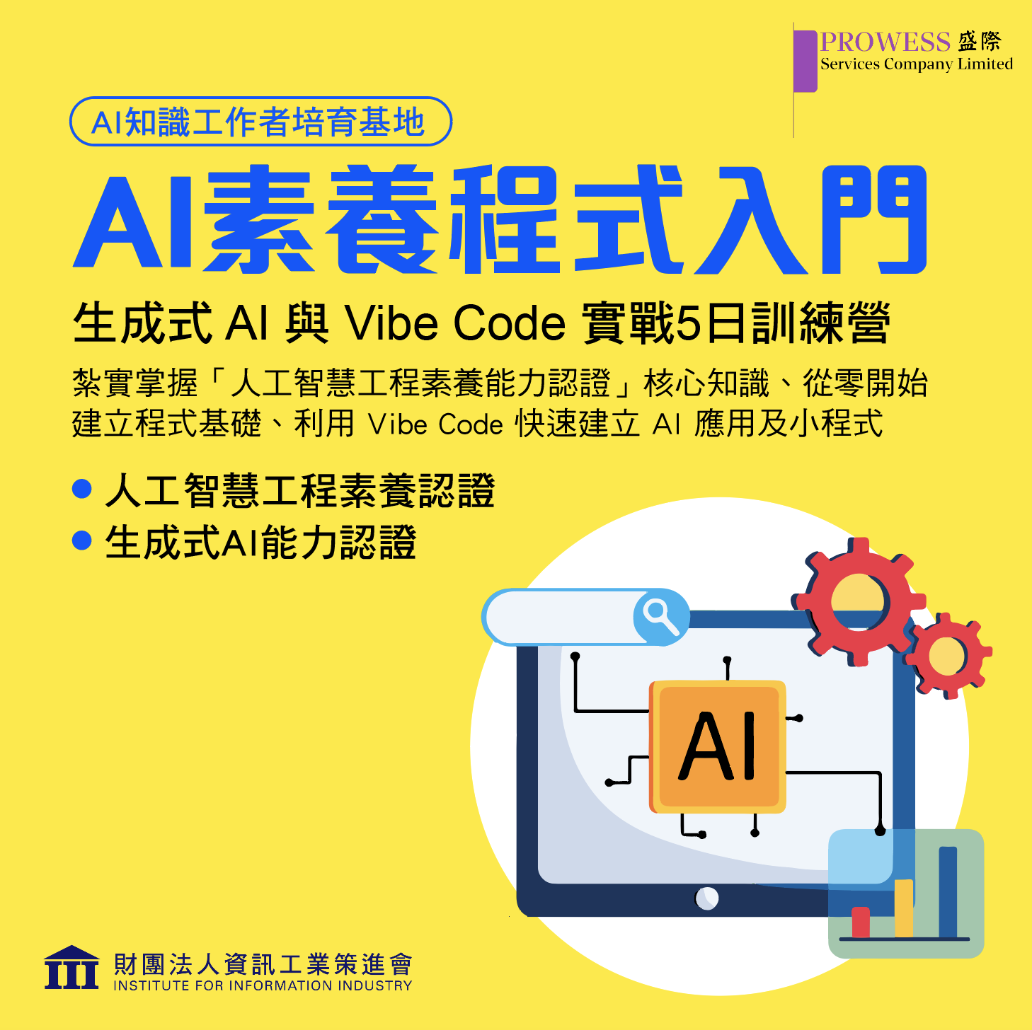 資策會-AI素養程式入門 (5天課程)pic