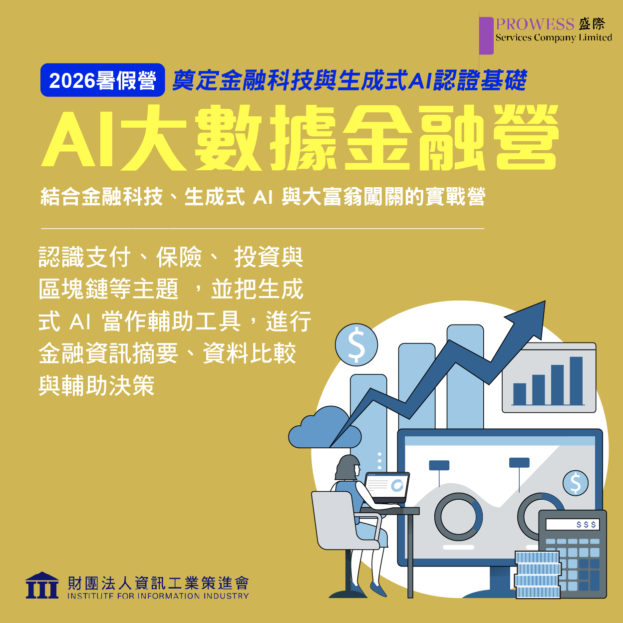 資策會-AI大數據金融營 (4天課程) 早鳥優惠 $14,000pic