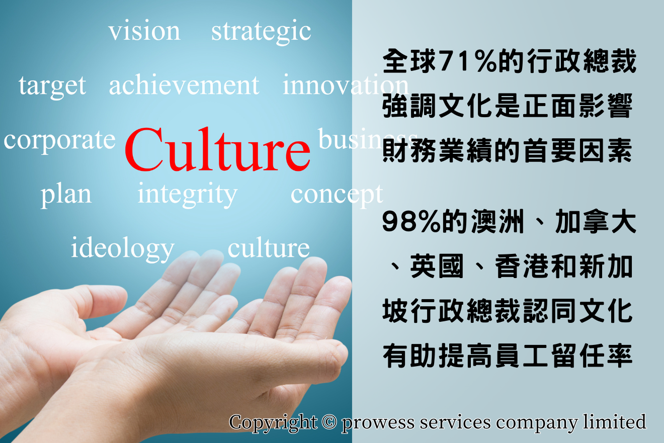文化是正面影響財務業績的首要因素