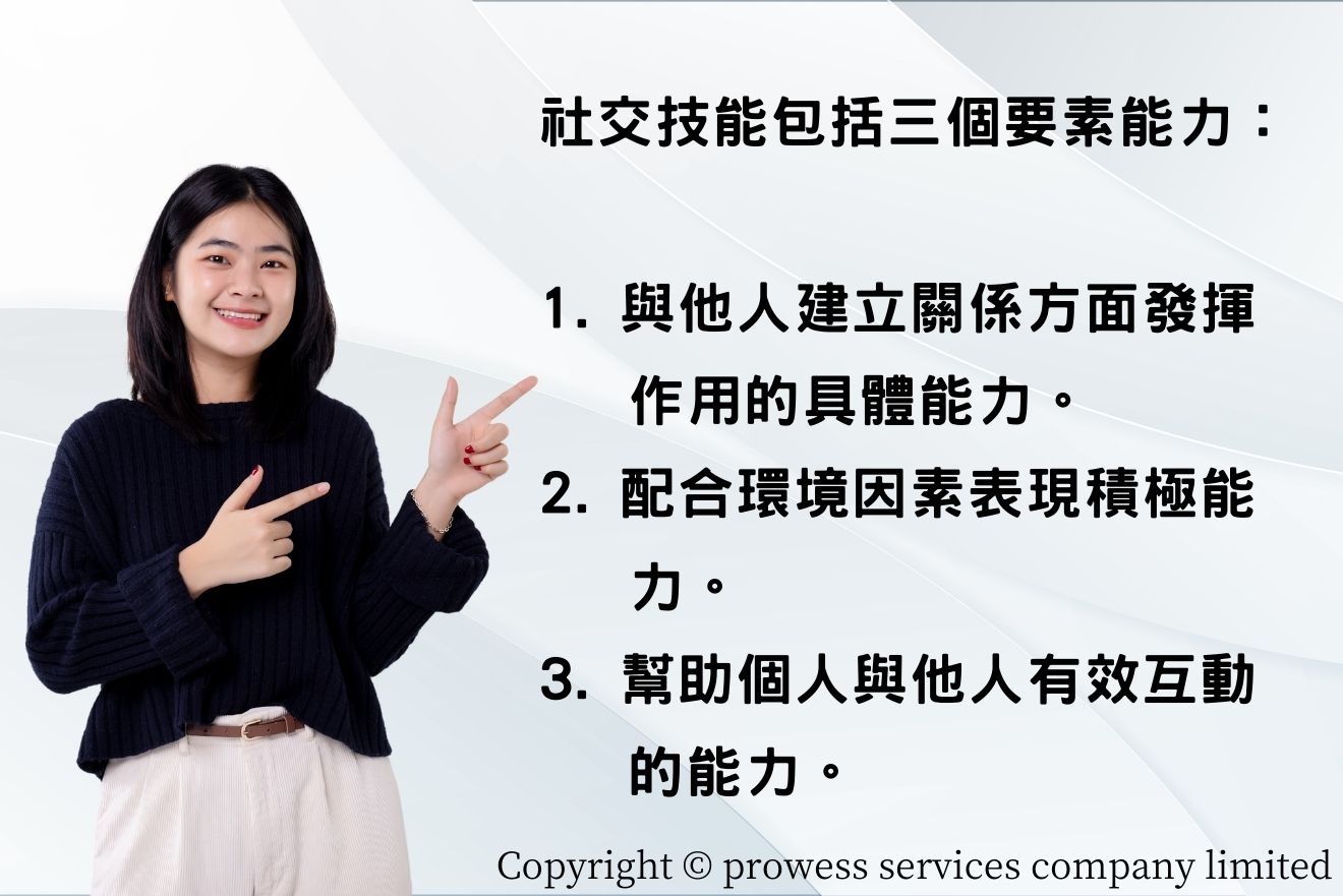 社交技能包括三個要素能力